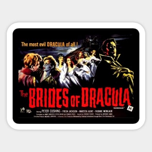 Classic Horror Movie Lobby Card - The Brides of Dracula Sticker